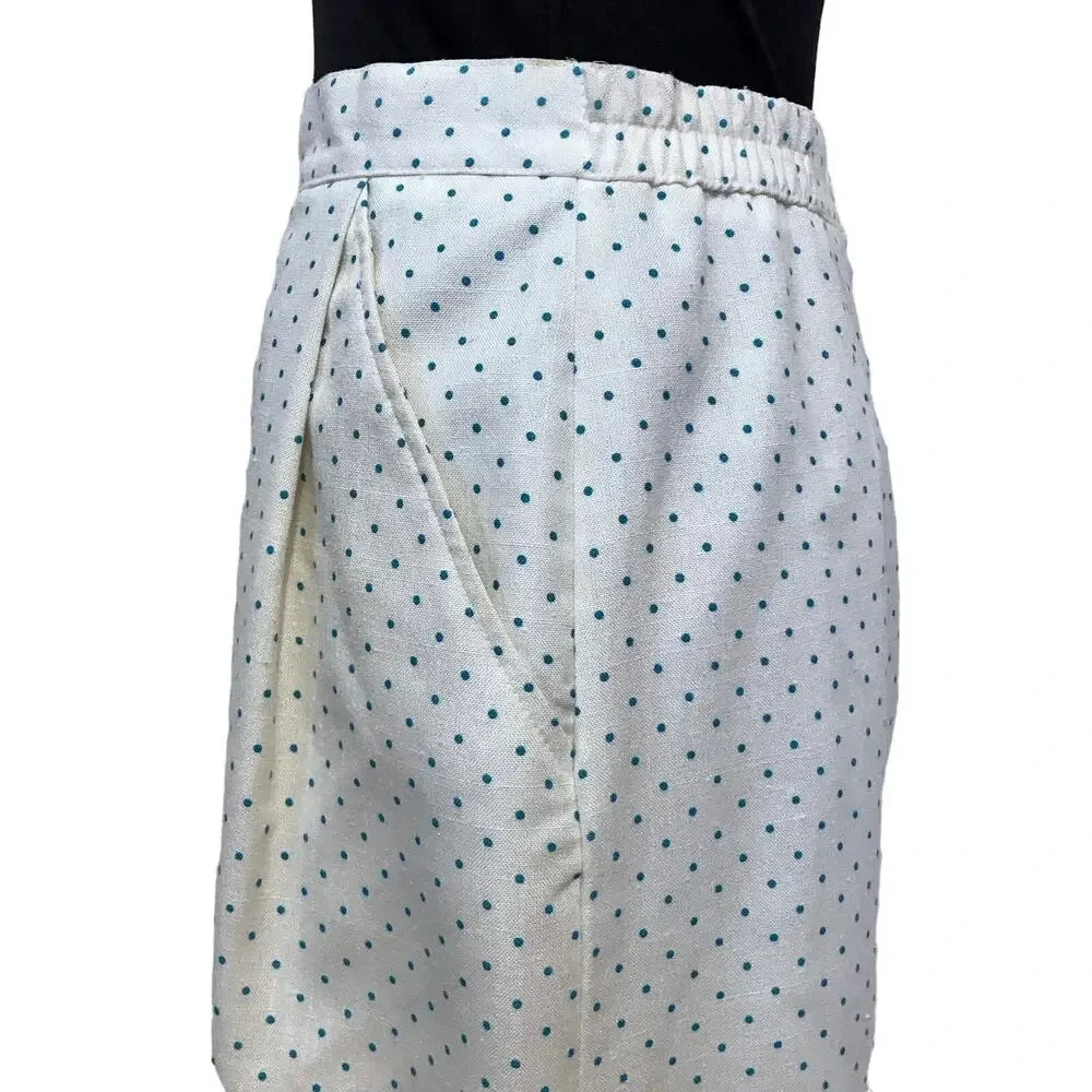 Haberdashery Collection by Personal Polka Dot Vintage Straight Skirt Women 26